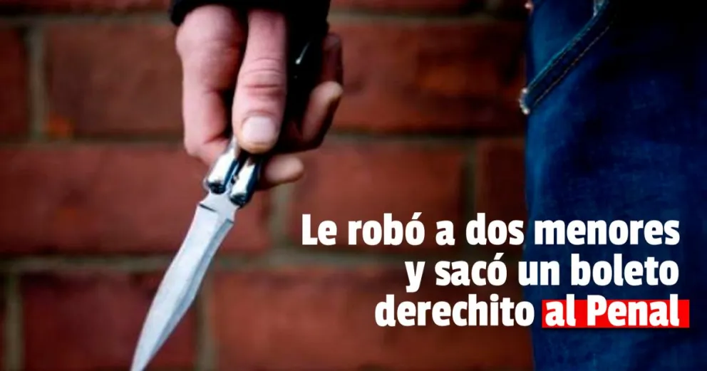 Más de doce años de prisión para un ladrón que con un cuchillo le robó a un menor de edad