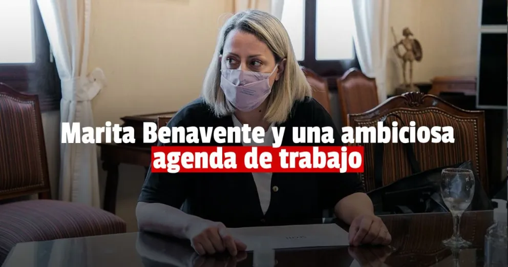A días de haber asumido Marita Benavente ya presentó su propia agenda de trabajo a funcionarios de Nación