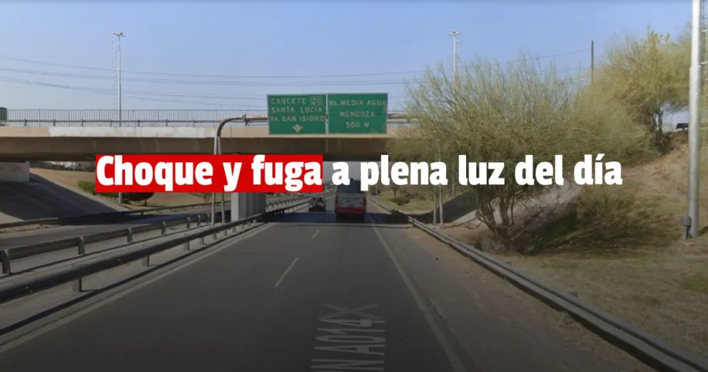 Chocó a un motociclista en plena Circunvalación y se dio a la fuga