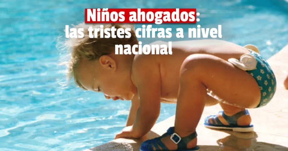 En Argentina, al menos 60 niños mueren ahogados por año