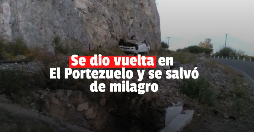 Volcó en la ruta y terminó en el hospital