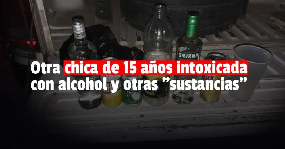 Una chica de 15 años intoxicada con alcohol y marihuana en una fiesta