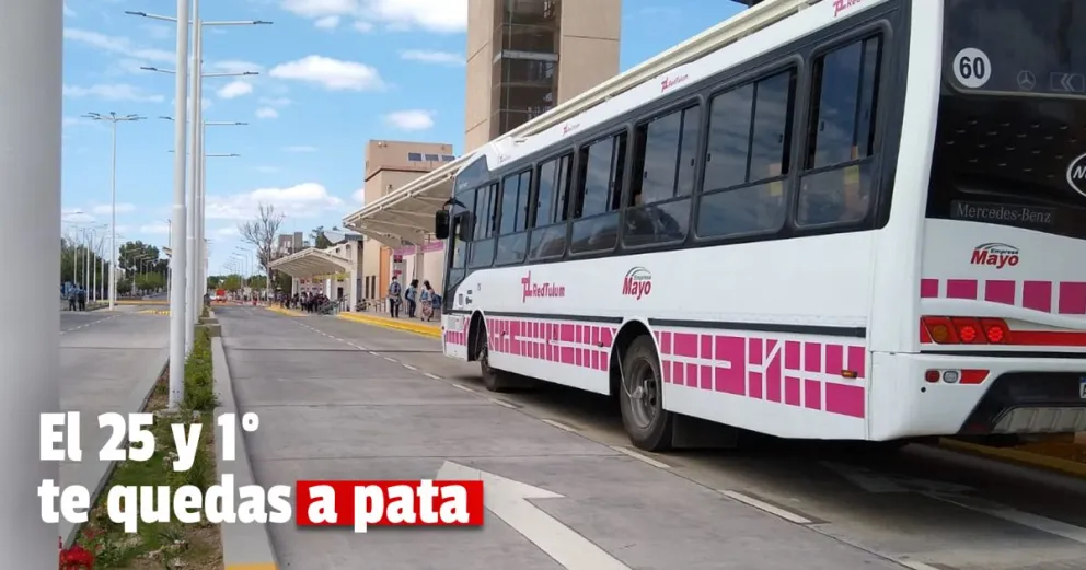 Este 25 de diciembre y el 1 de enero no habrá colectivos