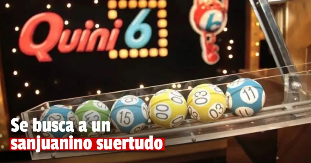 Suertudo: un sanjuanino ganó alrededor de $800.000 en el Quini 6